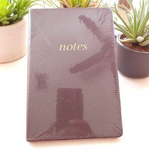 Lined Journal Notebook 240 Pages Burgundy 8 1/4 x 5 1/2 Notes Diary Hardcover